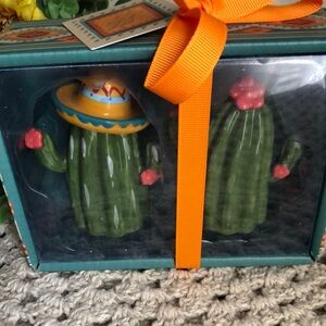Blue Sky Cactus Salt & Pepper Set